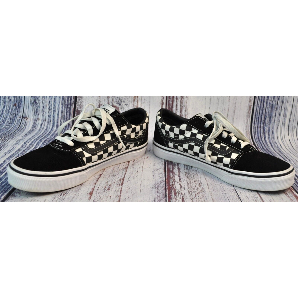 Vans Old Skol Wall US Men's Youth Size US 5 Black White Checker Shoes 700514 - Picture 3 of 8